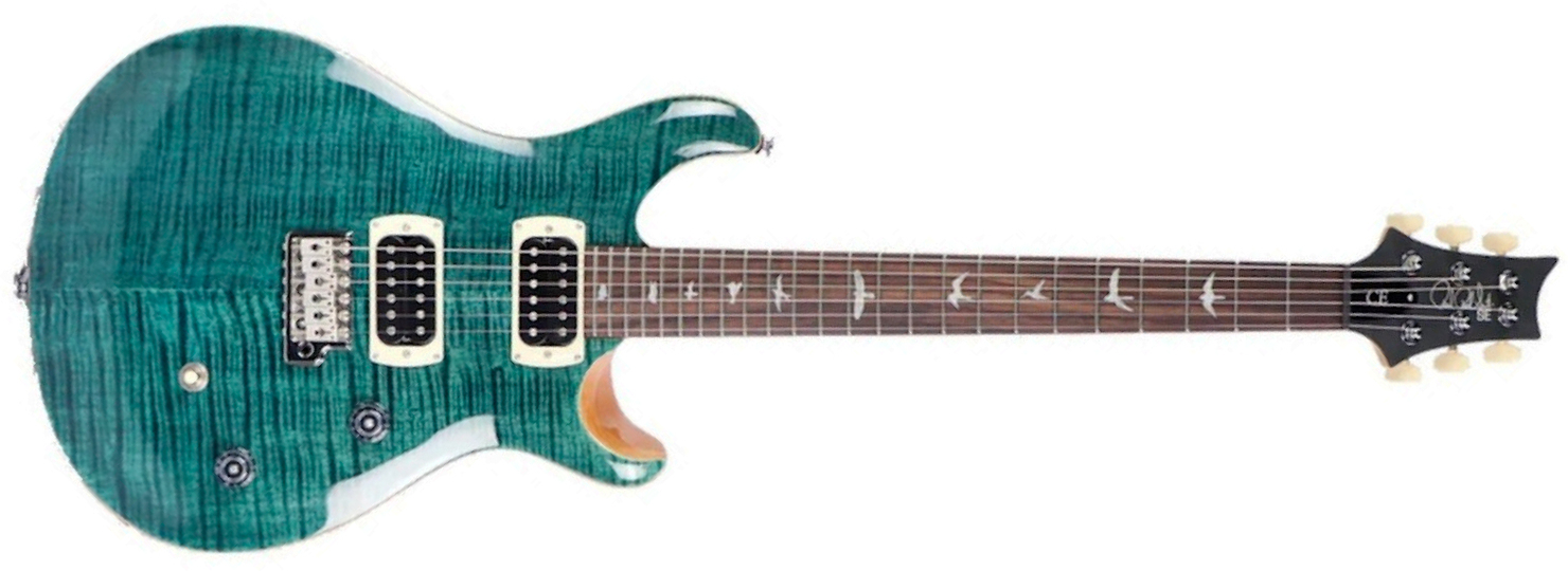 Prs Ce24 Se 2h Trem  Rw - Slate Blue - Guitarra eléctrica de doble corte - Main picture