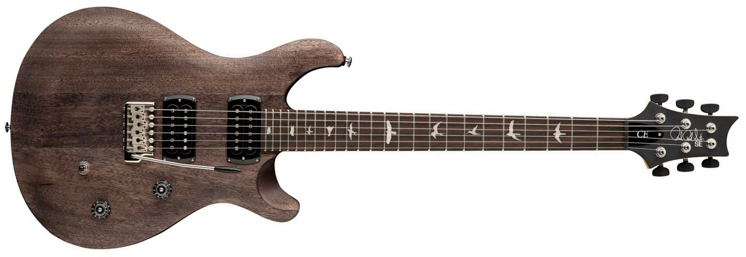 Prs Ce24 Standard Satin Se Bolt-on (wing Tuners) 2h Trem Rw - Charcoal - Guitarra eléctrica de doble corte - Main picture