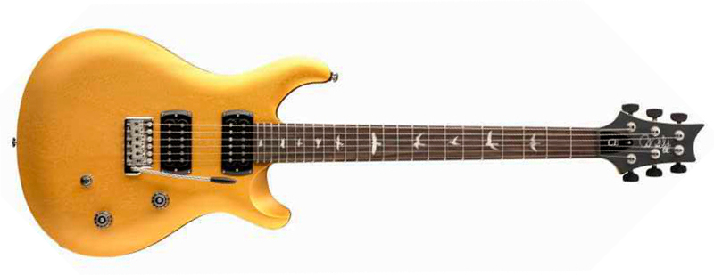 Prs Ce24 Standard Satin Wing Tuners Se Bolt-on 2h Trem Rw - Metallic Gold - Guitarra eléctrica de doble corte - Main picture