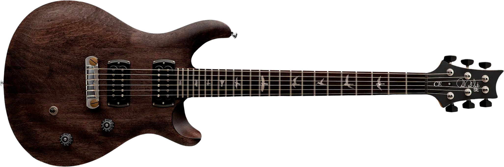 Prs Ce24 Standard Stoptail Satin Se Bolt-on 2h Ht Rw - Charcoal - Guitarra eléctrica de doble corte - Main picture