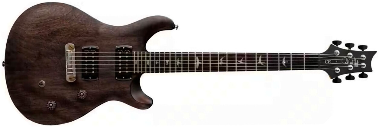 Prs Ce24 Standard Stoptail Satin Se Bolt-on 2h Trem Rw - Charcoal Burst - Guitarra eléctrica de doble corte - Main picture