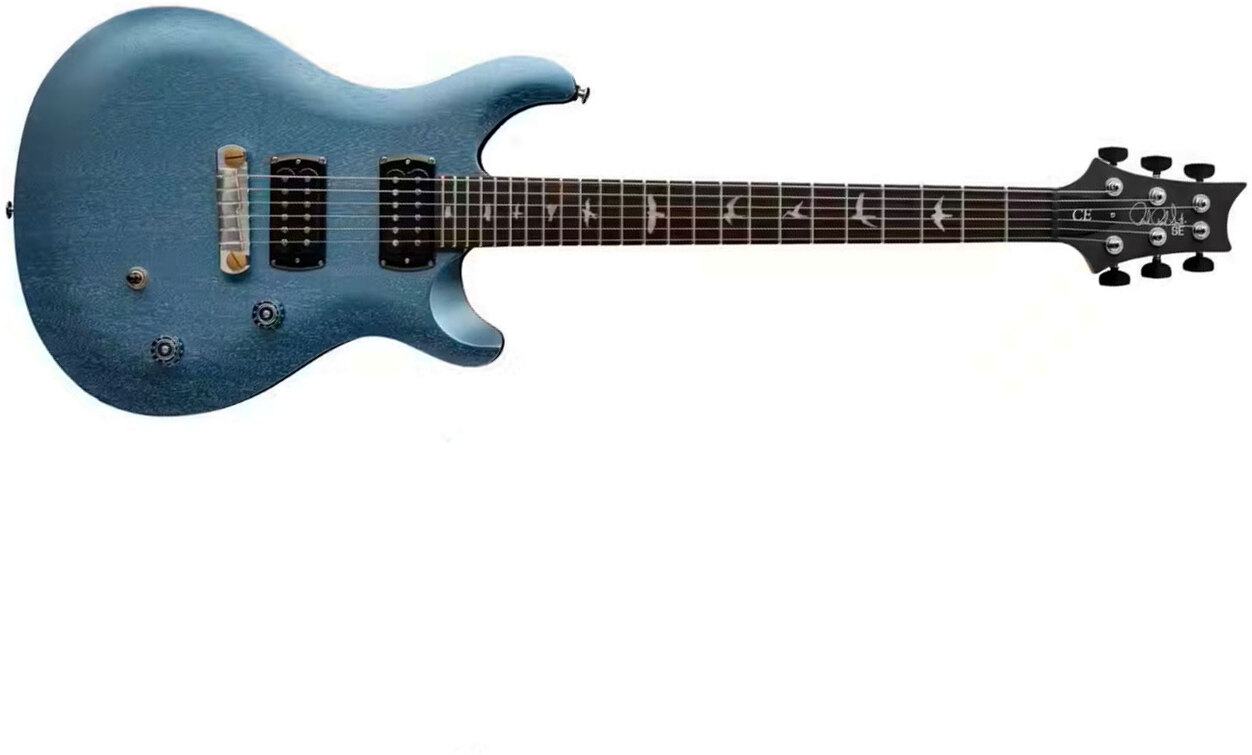 Prs Ce24 Standard Stoptail Satin Se Bolt-on 2h Trem Rw - Ice Blue Metallic - Guitarra eléctrica de doble corte - Main picture