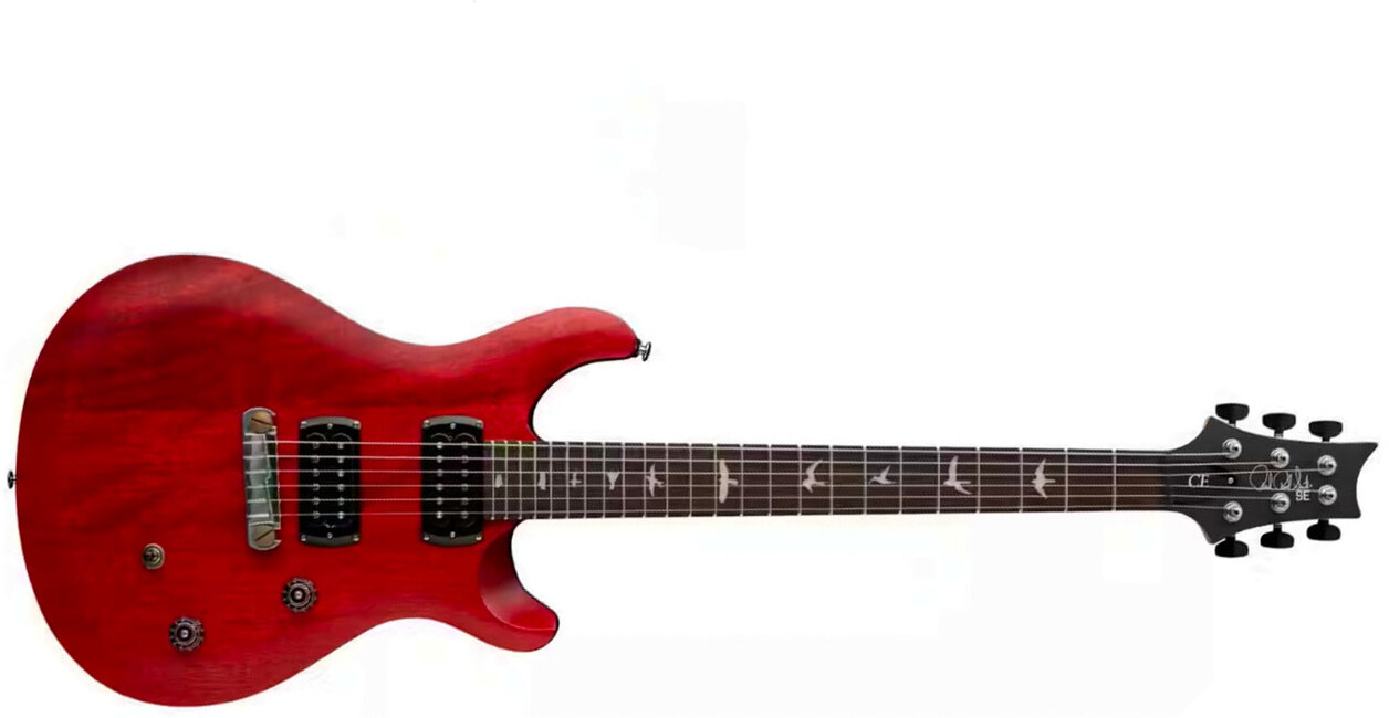 Prs Ce24 Standard Stoptail Satin Se Bolt-on 2h Trem Rw - Vintage Cherry - Guitarra eléctrica de doble corte - Main picture