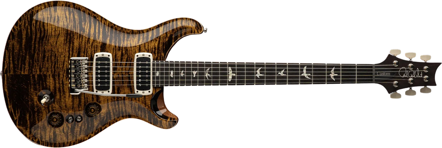 Prs Custom 24-08 Usa 2024 2h Trem Rw - Yellow Tiger - Guitarra eléctrica de doble corte - Main picture