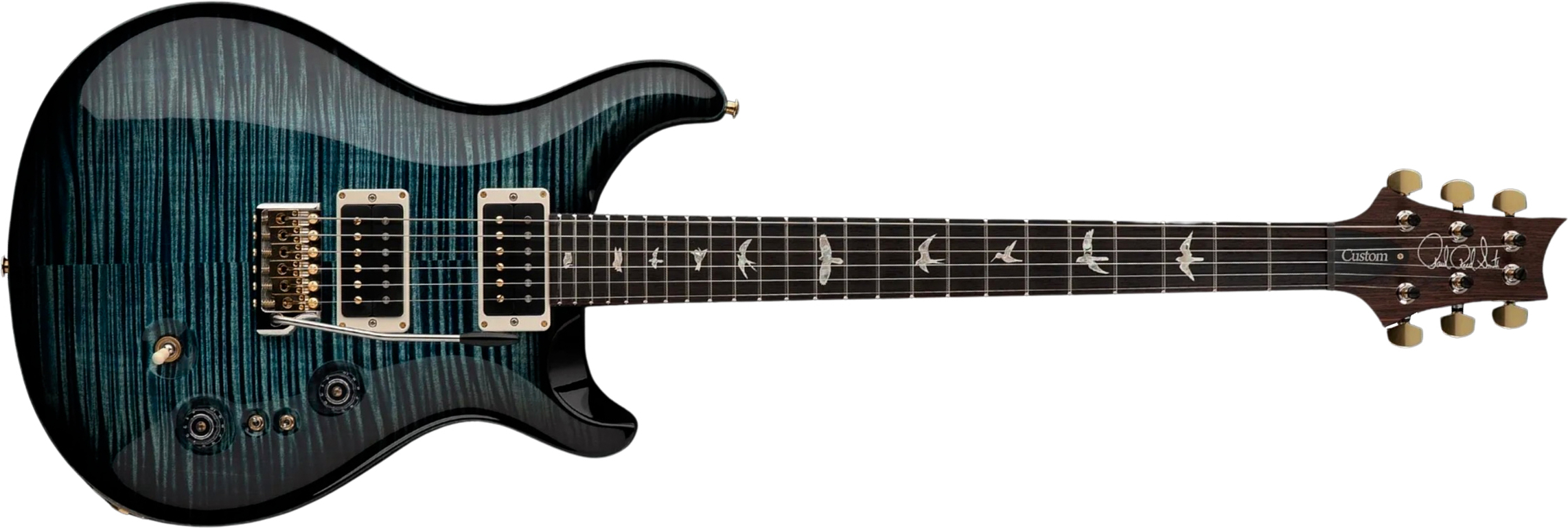 Prs Custom 24-08 Usa 2h 85/15 Trem Rw - Cobalt Smokeburst - Guitarra eléctrica de doble corte - Main picture