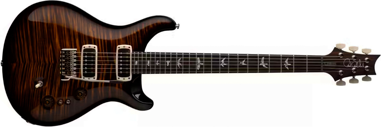 Prs Custom 24-08 Usa 2h Tci Trem Rw - Black Gold Wraparound Burst - Guitarra eléctrica de doble corte - Main picture