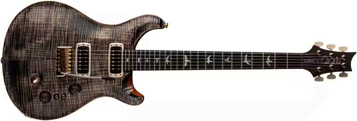 Prs Custom 24-08 Usa 2h Tci Trem Rw - Charcoal - Guitarra eléctrica de doble corte - Main picture