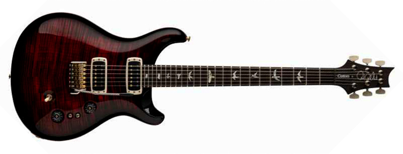 Prs Custom 24-08 Usa 2h Tci Trem Rw - Fire Smokeburst - Guitarra eléctrica de doble corte - Main picture