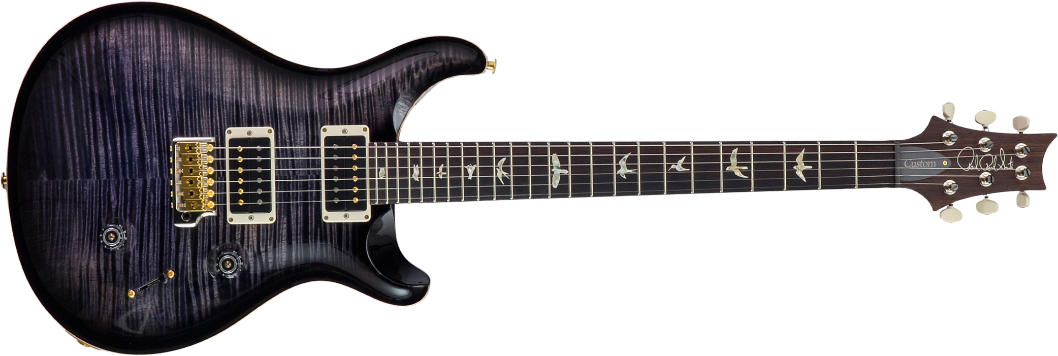 Prs Custom 24 10 Top Hand-signed Usa 2h Trem Rw #0383878 - Purple Mist - Guitarra eléctrica de doble corte - Main picture