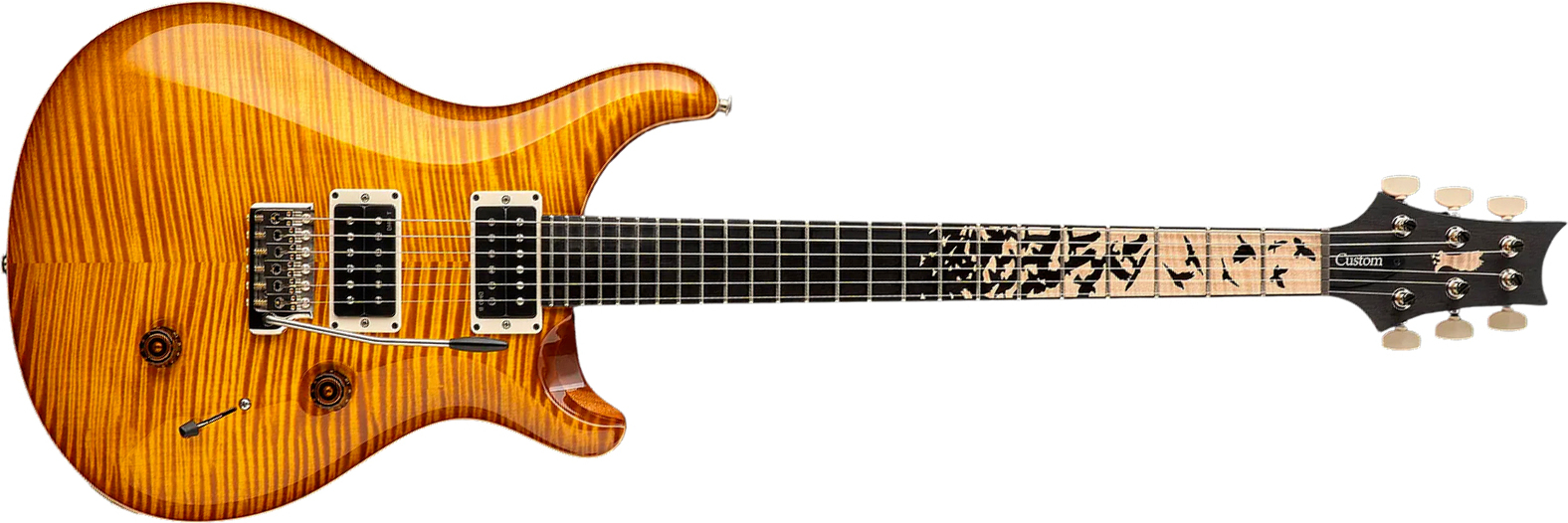 Prs Custom 24 Birds Of A Feather Usa Ltd 2h Trem Eb/mn - Honey Gold - Guitarra eléctrica de doble corte - Main picture