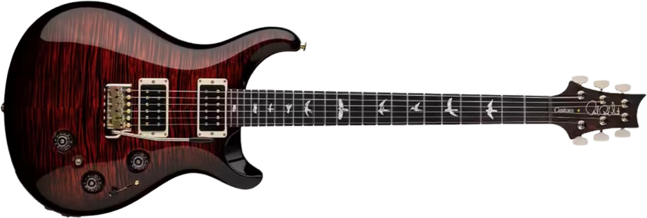 Prs Custom 24 Usa 2h 85/15 Trem Rw - Fire Smokeburst - Guitarra eléctrica de doble corte - Main picture