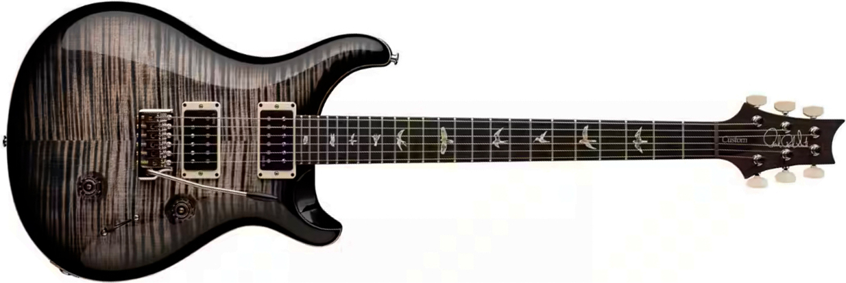 Prs Custom 24 Usa 2h Dmo Trem Rw - Charcoal Burst - Guitarra eléctrica de doble corte - Main picture