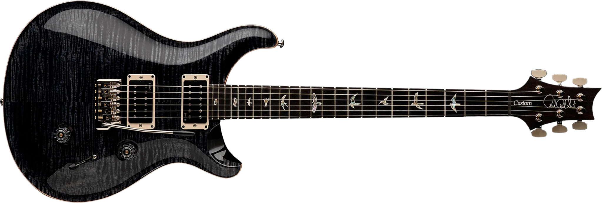 Prs Custom 24 Usa 2h Dmo Trem Rw - Gray Black - Guitarra eléctrica de doble corte - Main picture
