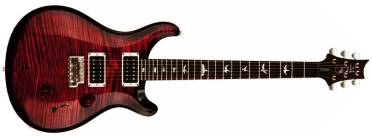 Prs Custom 24 Usa 2h Trem Rw - Fire Red Burst - Guitarra eléctrica de doble corte - Main picture