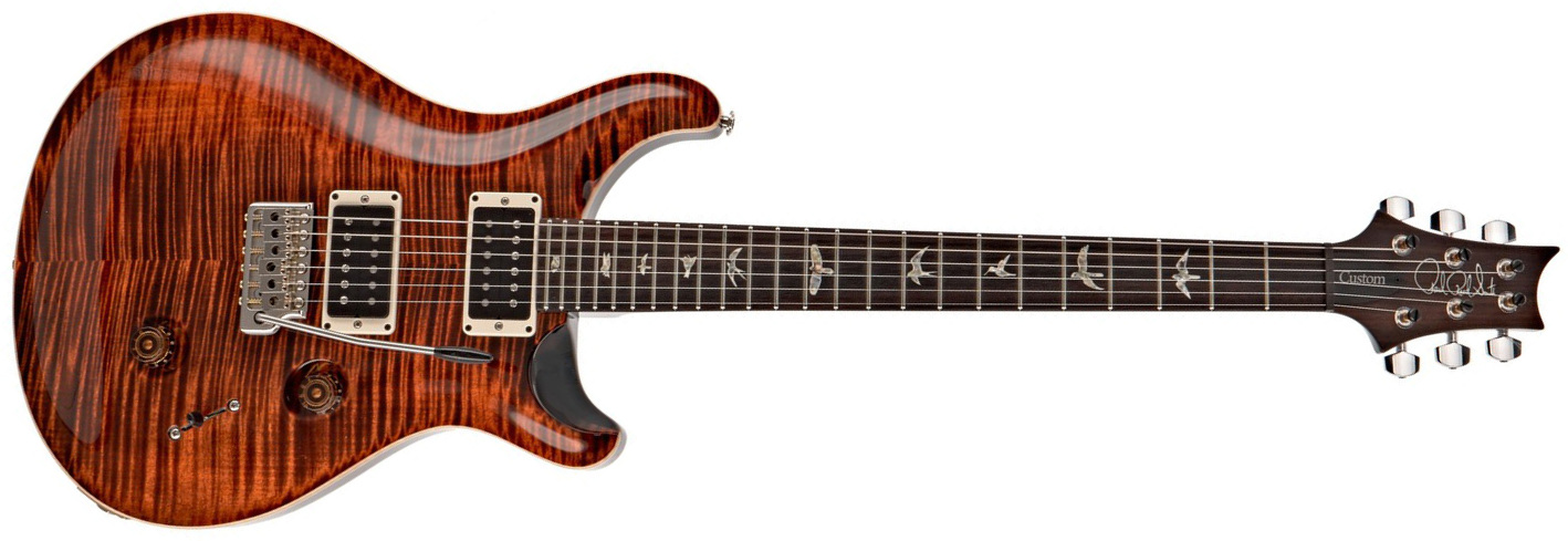 Prs Custom 24 Usa 2h Trem Rw - Orange Tiger - Guitarra eléctrica de doble corte - Main picture