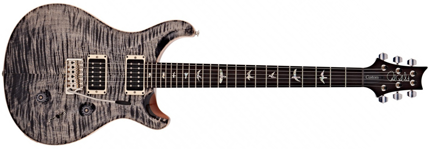 Prs Custom 24 Usa Hh Trem Rw - Charcoal Burst - Guitarra eléctrica de doble corte - Main picture
