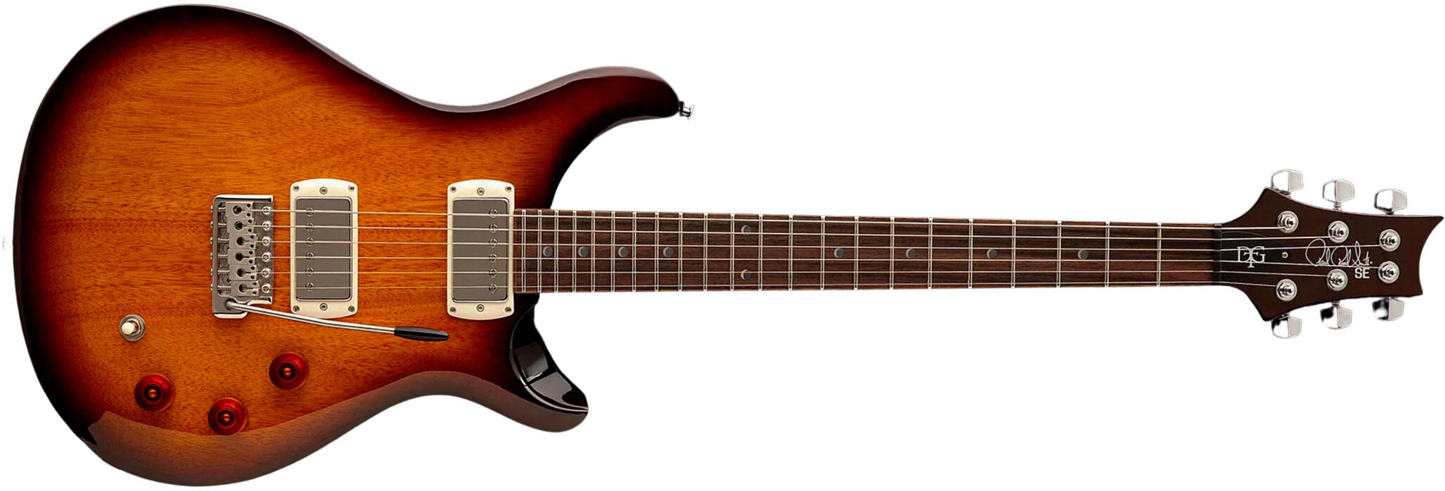 Prs David Grissom Dgt Se Signature 2h Trem Rw - Mccarty Tobacco Sunburst - Guitarra eléctrica de doble corte - Main picture