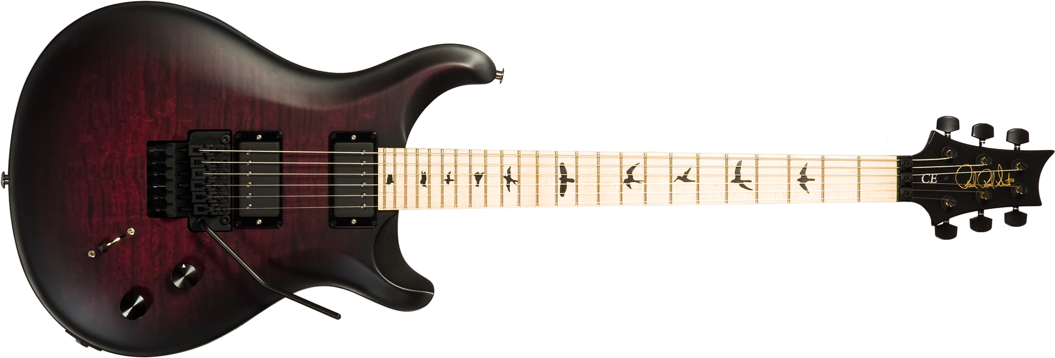 Prs Dustie Waring Dw Ce 24 Floyd Bolt-on Usa Signature 2h Fr Mn - Waring Smokeburst - Guitarra eléctrica de doble corte - Main picture