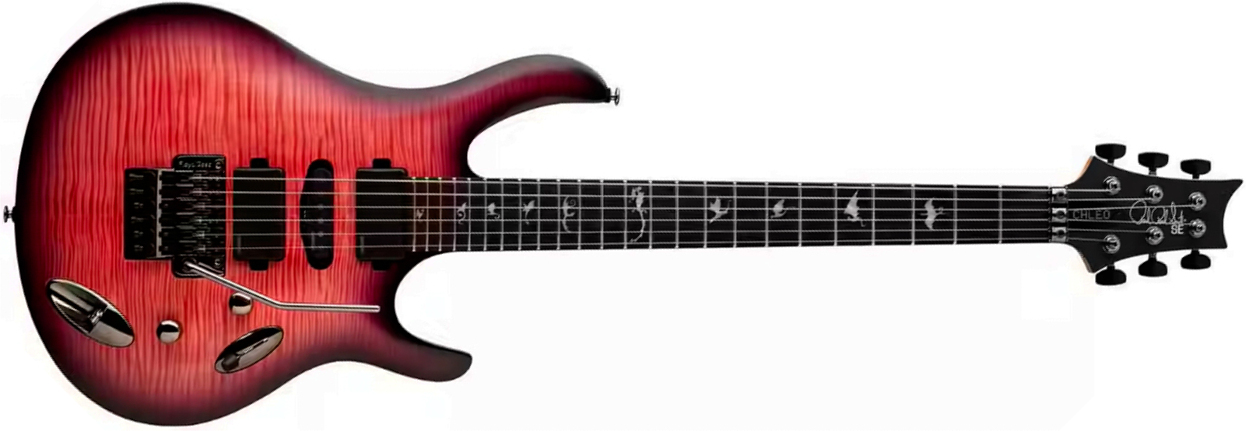 Prs Herman Li Chleo Se Signature Hsh Fishman Fluence Fr Eb - Orchid Dusk - Guitarra eléctrica de autor - Main picture