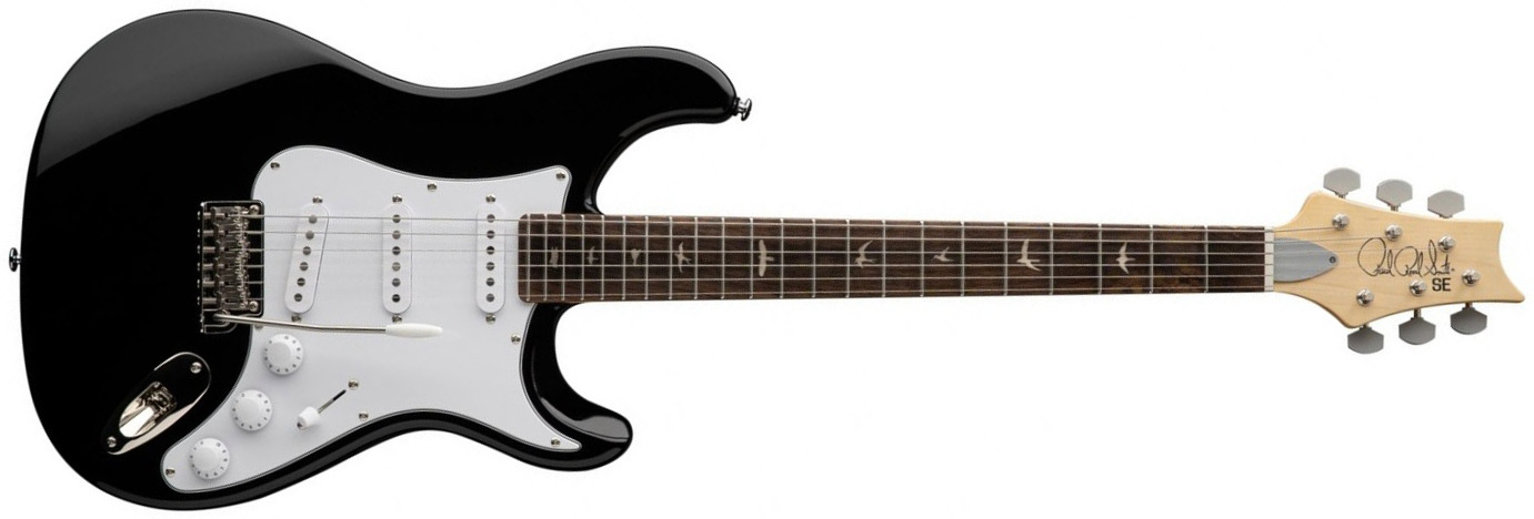 Prs John Mayer Se Silver Sky Rosewood Signature 3s Trem Rw - Piano Black - Guitarra eléctrica con forma de str. - Main picture