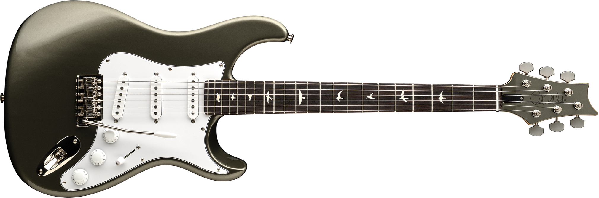Prs John Mayer Silver Sky Defender Bolt-on Usa Ltd Trem 3s Rw - Willow Green - Guitarra eléctrica con forma de str. - Main picture