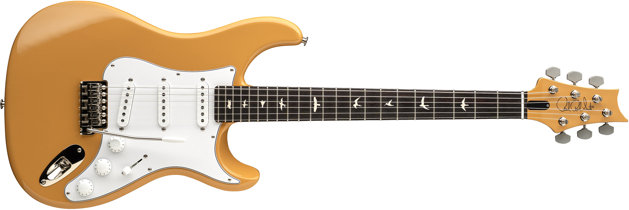 Prs John Mayer Silver Sky Defender Bolt-on Usa Ltd Trem 3s Rw - Sandglow Yellow - Guitarra eléctrica con forma de str. - Main picture
