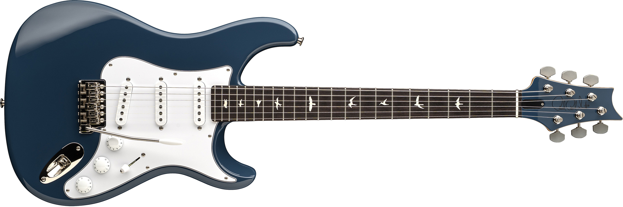 Prs John Mayer Silver Sky Defender Bolt-on Usa Ltd Trem 3s Rw - Arles Blue - Guitarra eléctrica con forma de str. - Main picture