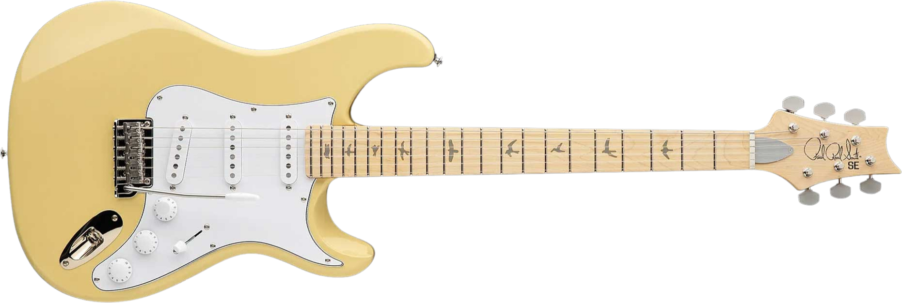 Prs John Mayer Silver Sky Maple Se Signature 3s Trem Mn - Moon White - Guitarra eléctrica con forma de str. - Main picture