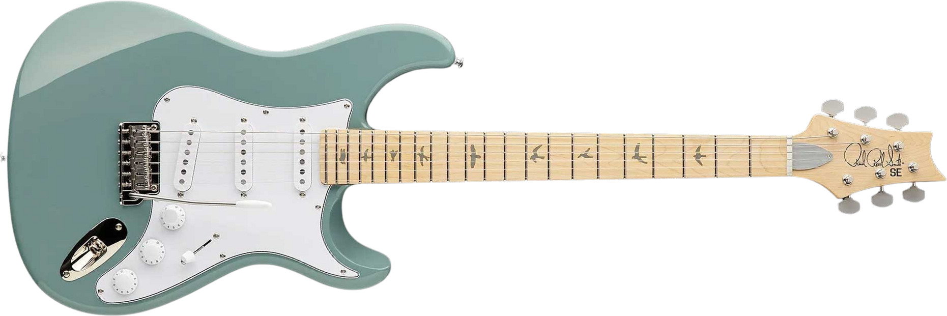 Prs John Mayer Silver Sky Maple Se Signature 3s Trem Mn - Stone Blue - Guitarra eléctrica con forma de str. - Main picture