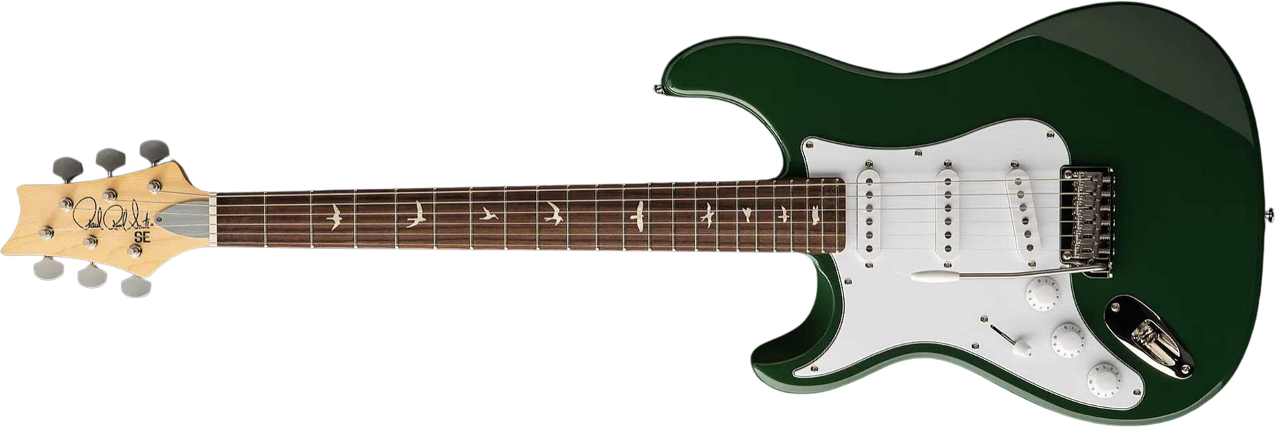 Prs John Mayer Silver Sky Rosewood Lh Se Signature Gaucher 3s Trem Rw - Lauren Green - Guitarra eléctrica con forma de str. - Main picture