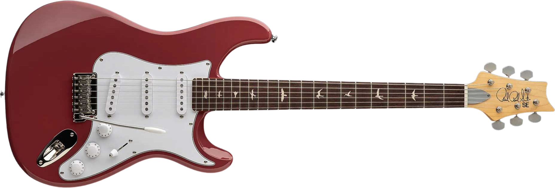Prs John Mayer Silver Sky Rosewood Se Signature 3s Trem Rw - Derby Red - Guitarra eléctrica con forma de str. - Main picture