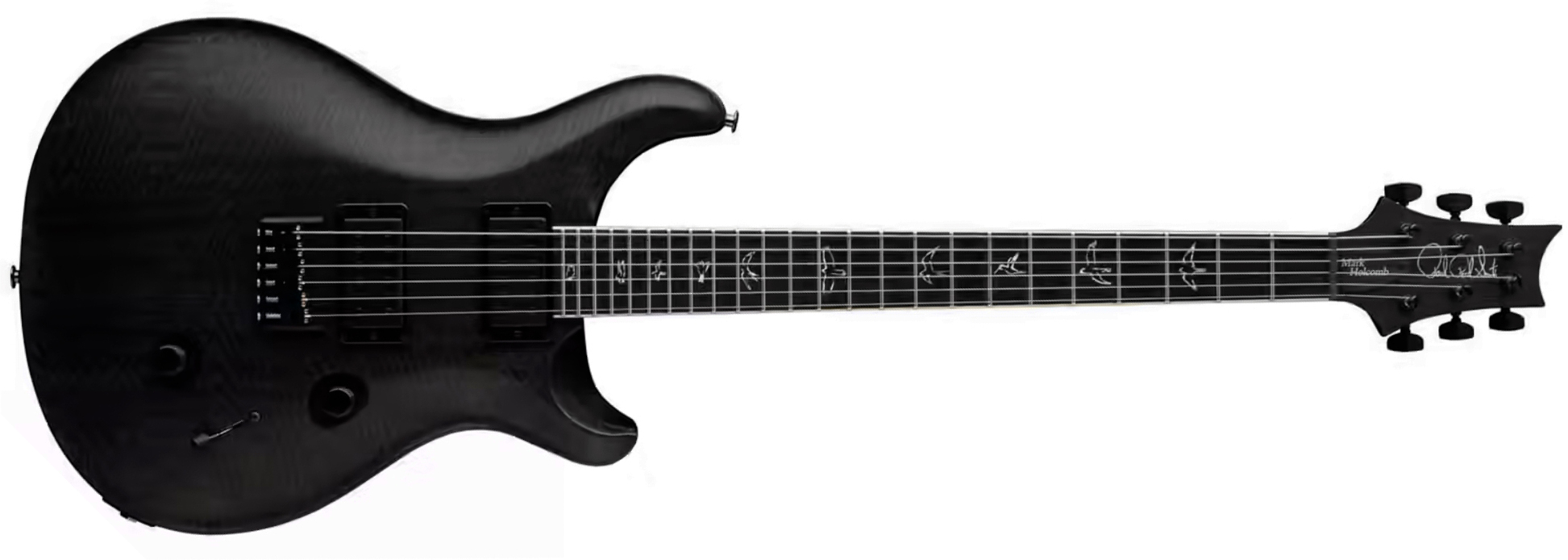 Prs Mark Holcomb Usa Signature 2h Seymour Duncan Ht Eb - Gray Black - Guitarra eléctrica de doble corte - Main picture