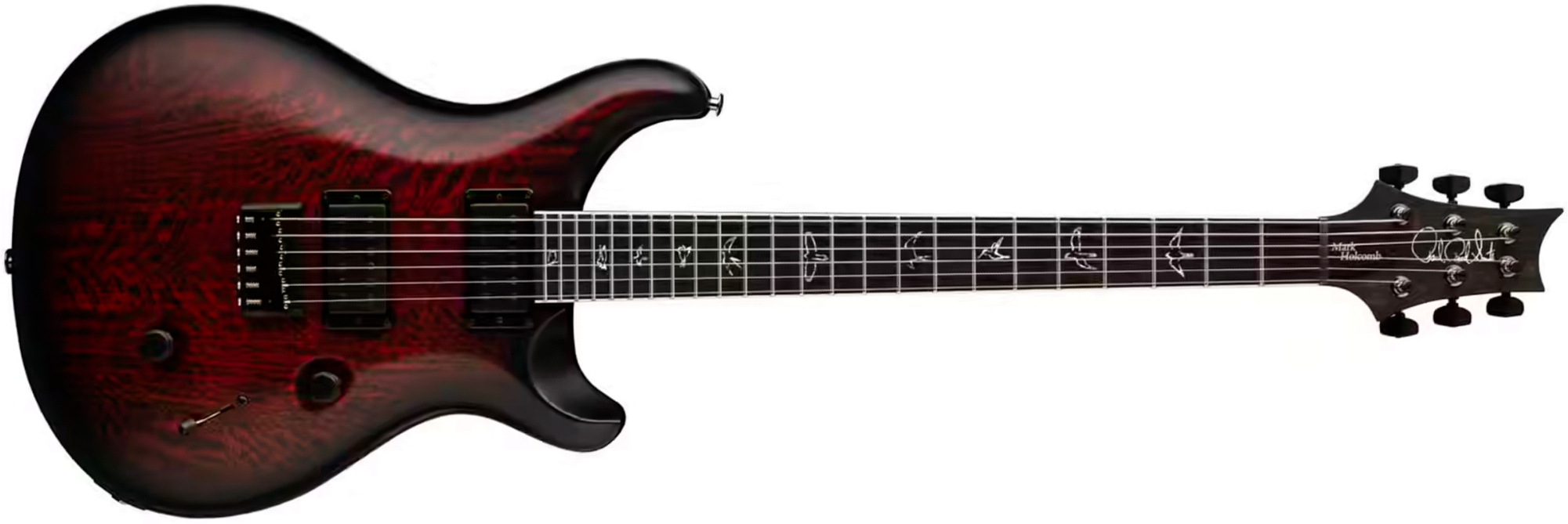 Prs Mark Holcomb Usa Signature 2h Seymour Duncan Ht Eb - Fire Smokeburst - Guitarra eléctrica de doble corte - Main picture