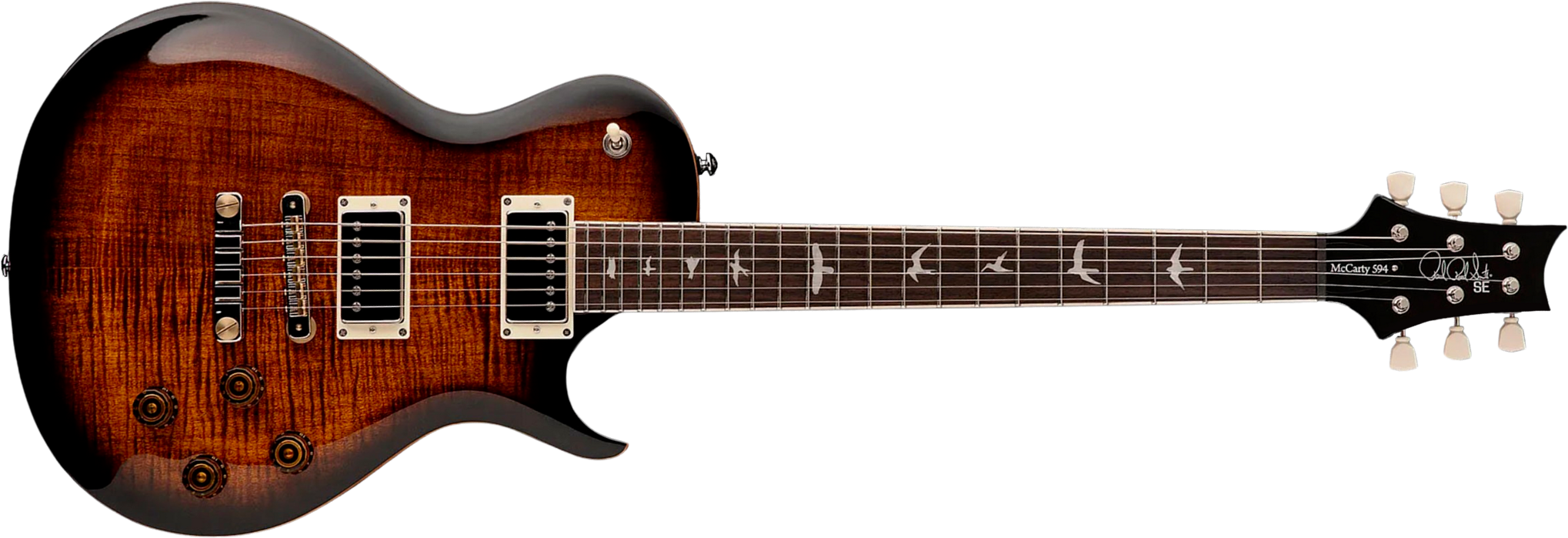 Prs Mccarty 594 Singlecut Se 2h Ht Rw - Black Gold Burst - Guitarra eléctrica de corte único. - Main picture