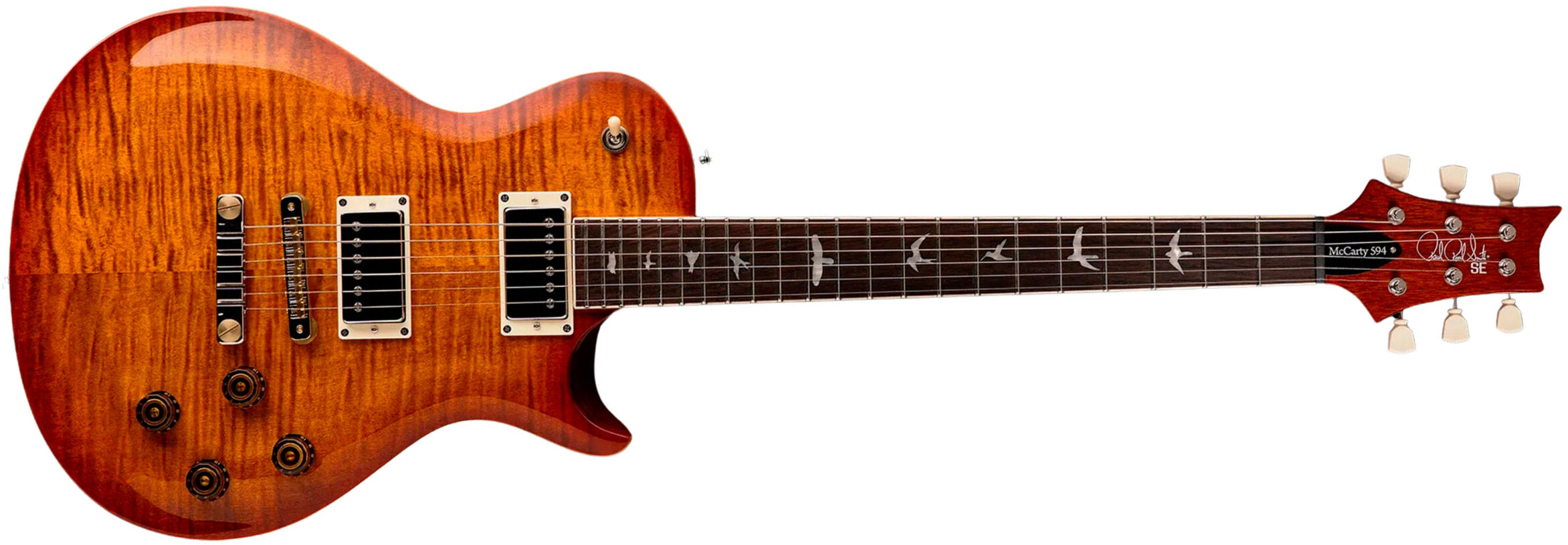Prs Mccarty 594 Singlecut Se 2h Ht Rw - Vintage Sunburst - Guitarra eléctrica de corte único. - Main picture