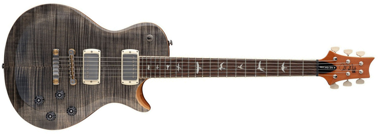 Prs Mccarty 594 Singlecut Se (wing Tuners) 2h Ht Rw - Charcoal - Guitarra eléctrica de doble corte - Main picture