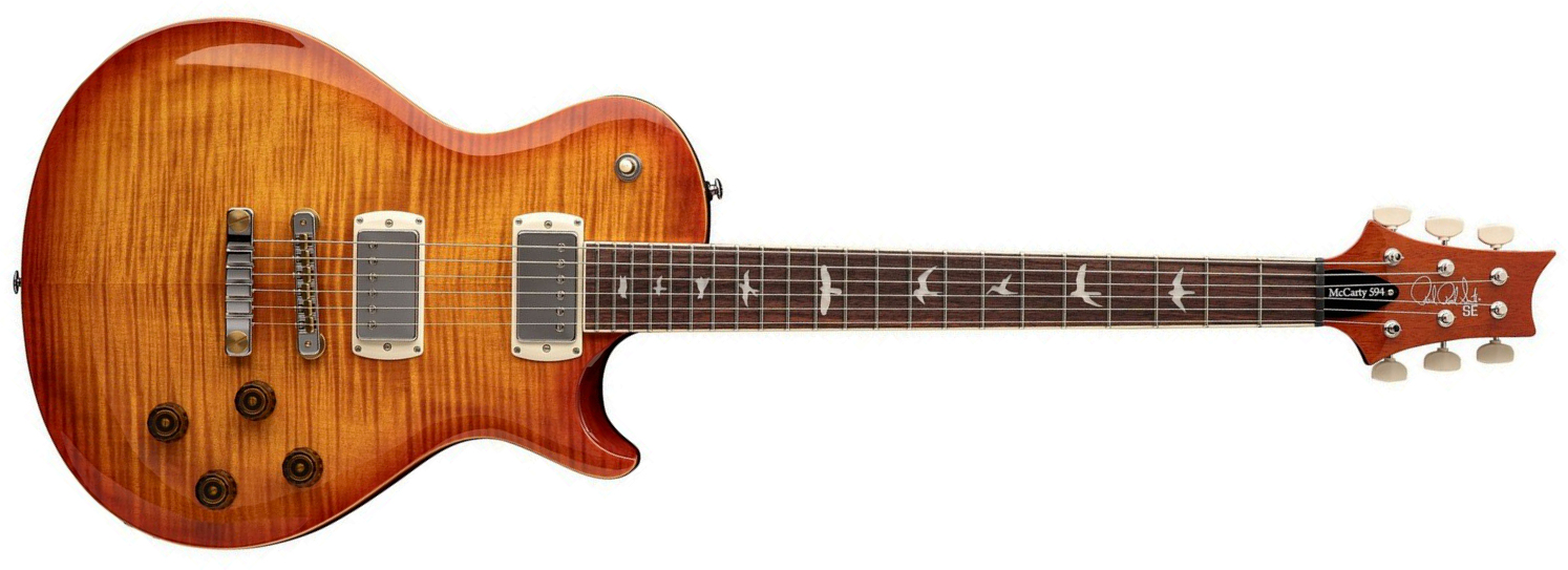 Prs Mccarty 594 Singlecut Se (wing Tuners) 2h Ht Rw - Vintage Sunburst - Guitarra eléctrica de corte único. - Main picture