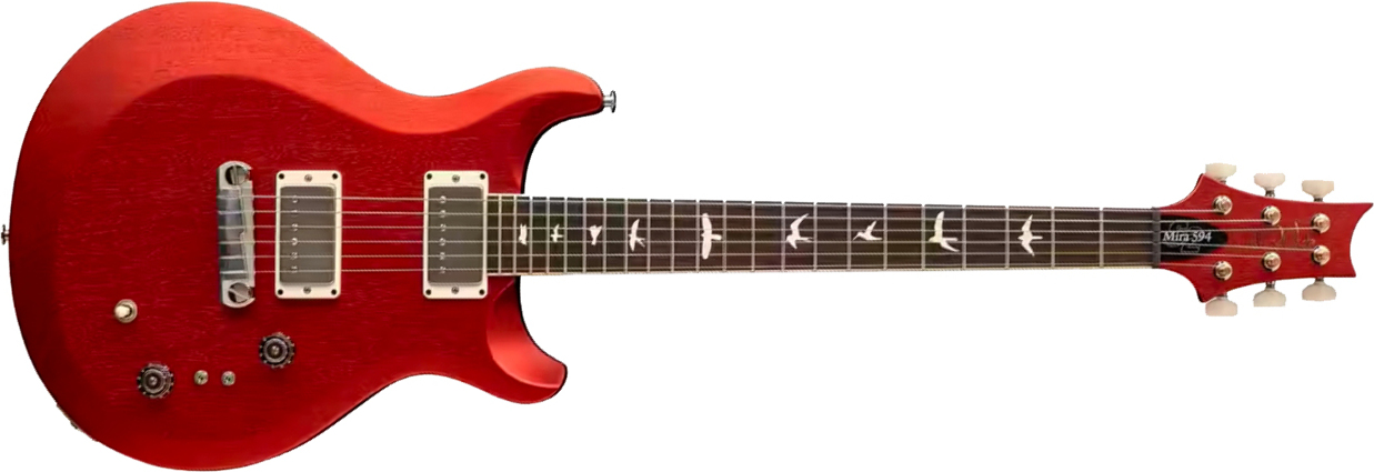 Prs Mira 594 Satin S2 Usa 2h Ht Rw - Red Apple Metallic - Guitarra eléctrica de doble corte - Main picture