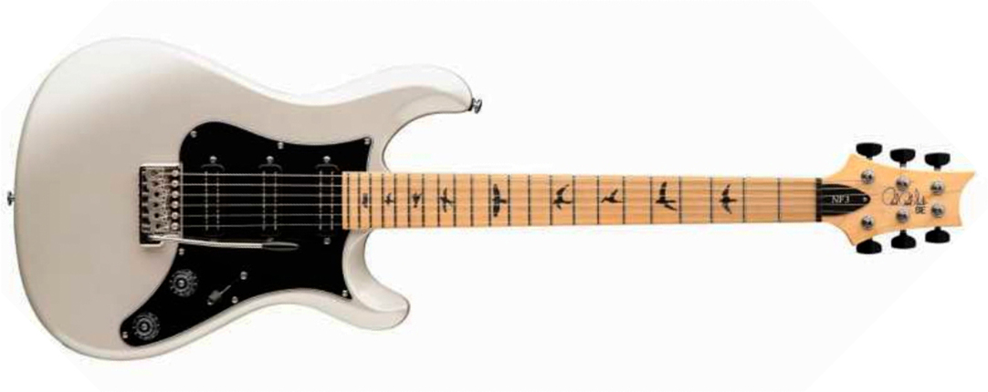 Prs Nf3 Maple Se Bolt-on 3mh Trem Mn - Pearl White - Guitarra eléctrica de doble corte - Main picture