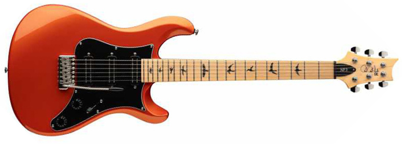 Prs Nf3 Se 3h Mini-humb. Trem Mn - Metallic Orange - Guitarra eléctrica de doble corte - Main picture