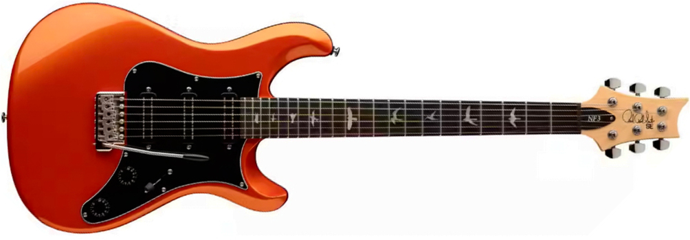 Prs Nf3 Se Bolt-on 3h Trem Rw - Metallic Orange - Guitarra eléctrica de corte único. - Main picture