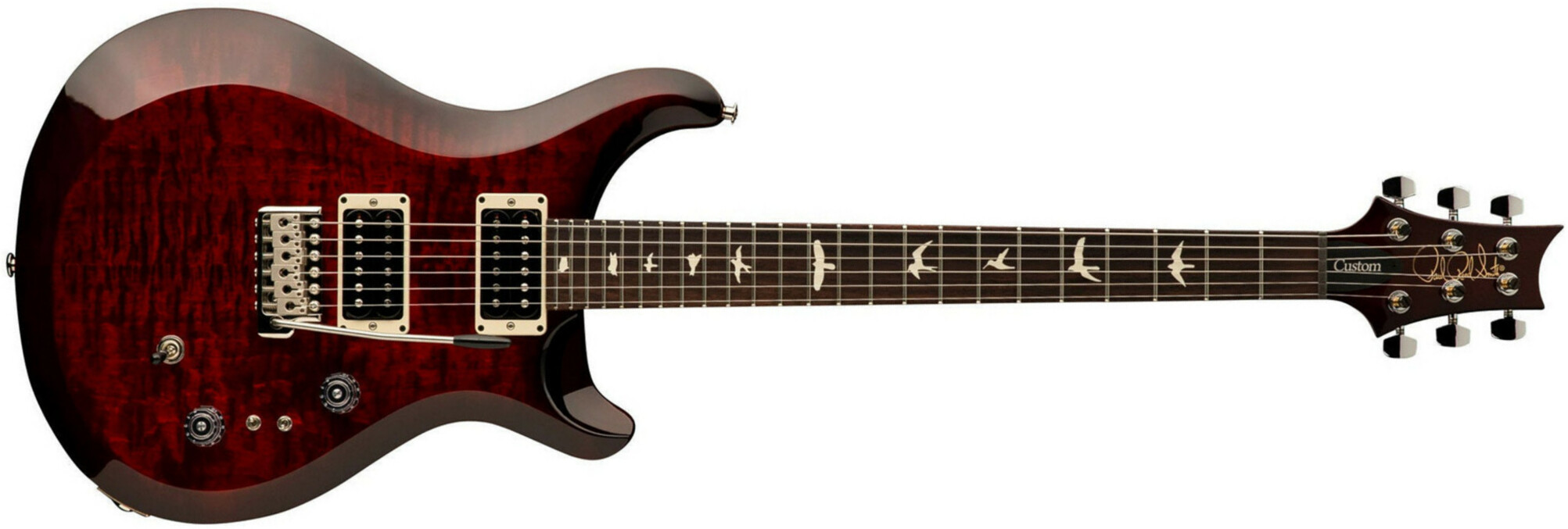 Prs S2 Custom 24-08 2h Trem Rw - Fire Red Burst - Guitarra eléctrica de doble corte - Main picture