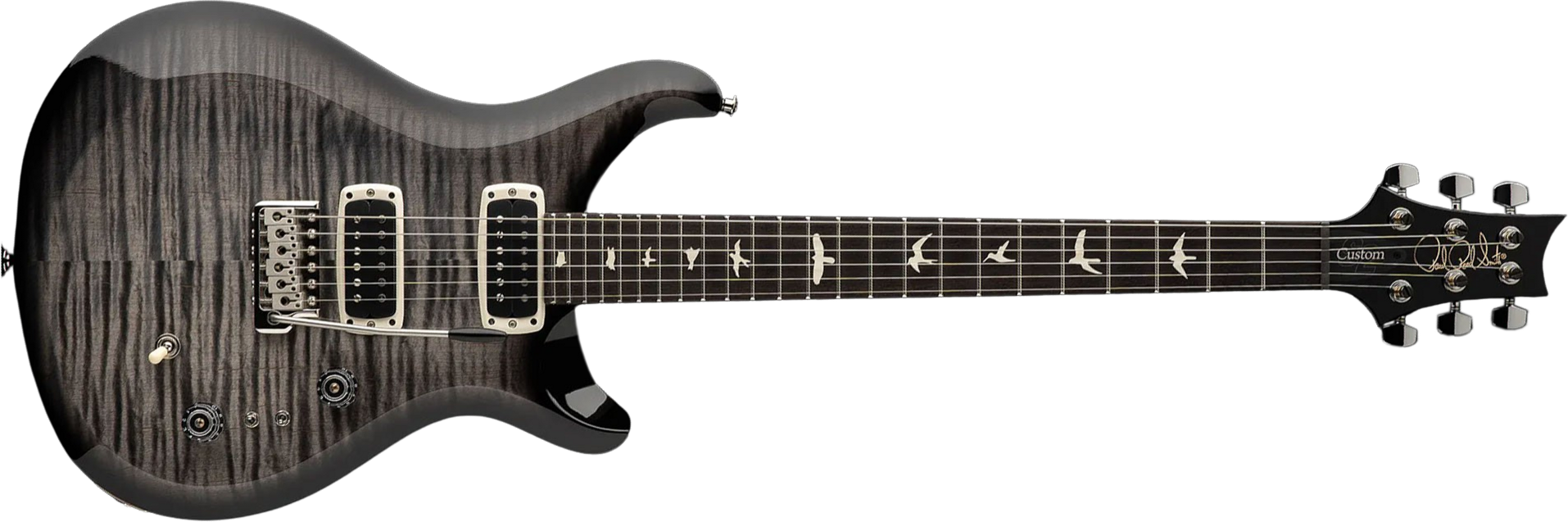 Prs S2 Custom 24-08 Usa 2h Tci Trem Rw - Faded Gray Black Burst - Guitarra eléctrica de doble corte - Main picture