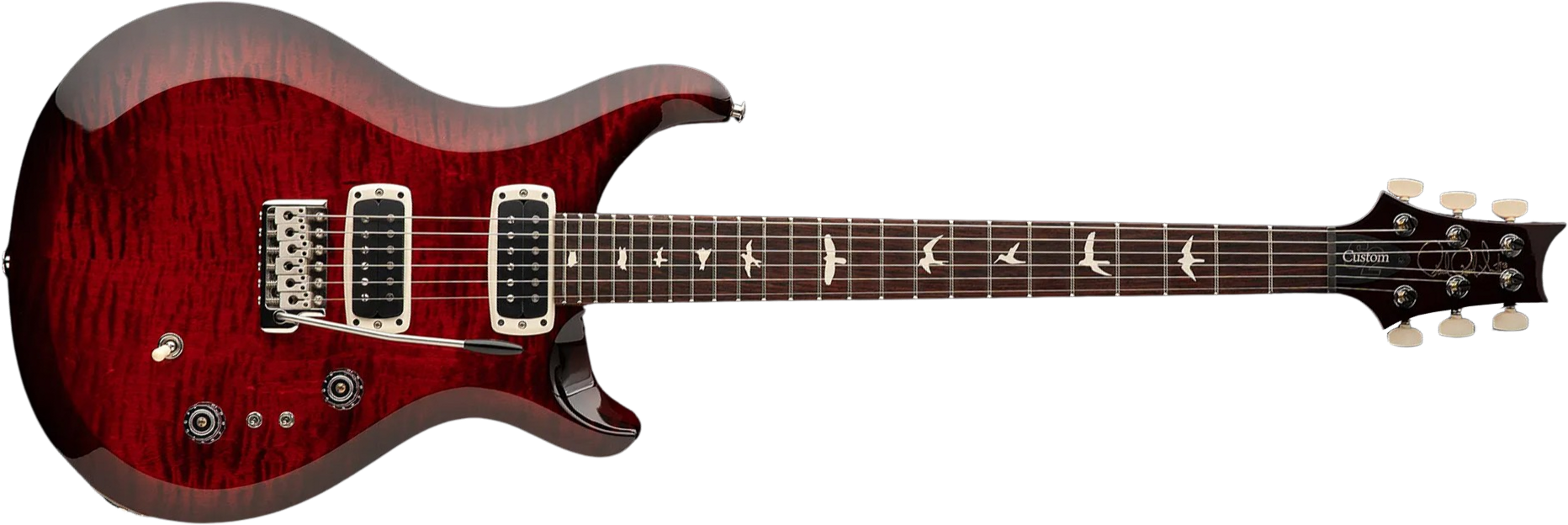Prs S2 Custom 24-08 Usa 2h Tci Trem Rw - Fire Red Burst - Guitarra eléctrica de doble corte - Main picture