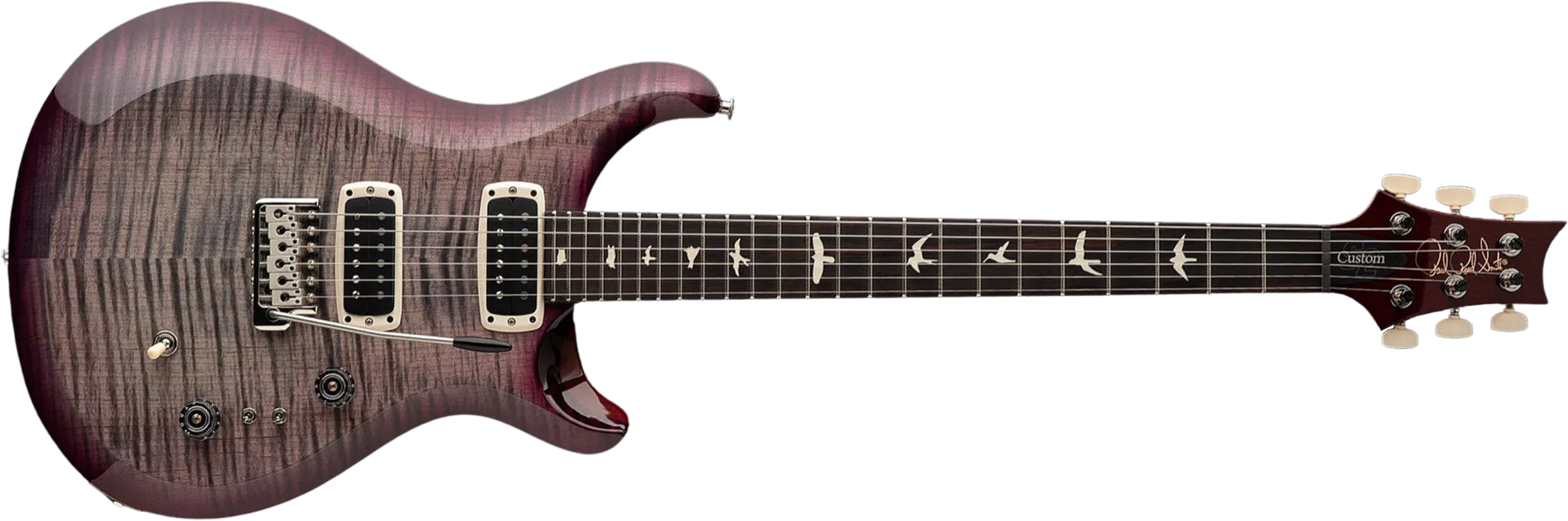 Prs S2 Custom 24-08 Usa 2h Tci Trem Rw - Faded Gray Black Purple Burst - Guitarra eléctrica de doble corte - Main picture
