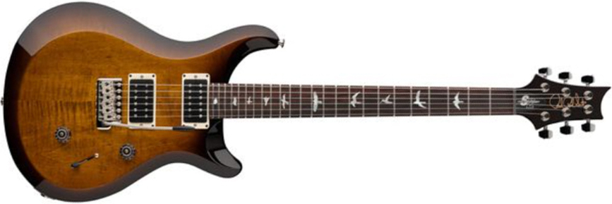 Prs S2 Custom 24 10th Ann. Ltd Usa 2023 2h Trem Rw - Black Amber - Guitarra eléctrica de doble corte - Main picture