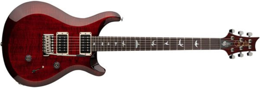 Prs S2 Custom 24 10th Ann. Ltd Usa 2023 2h Trem Rw - Fire Red Burst - Guitarra eléctrica de doble corte - Main picture