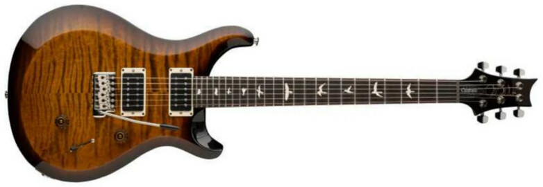 Prs S2 Custom 24 Usa 2024 Hh Trem Rw - Black Amber - Guitarra eléctrica de doble corte - Main picture