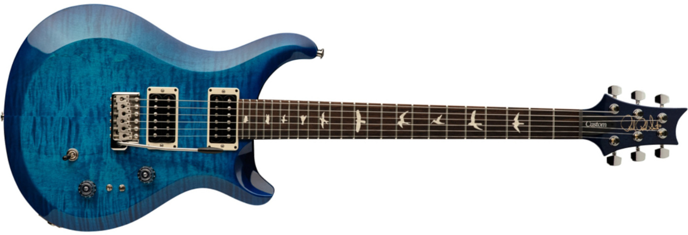 Prs S2 Custom 24 Usa Hh Trem Rw - Lake Blue - Guitarra eléctrica de doble corte - Main picture