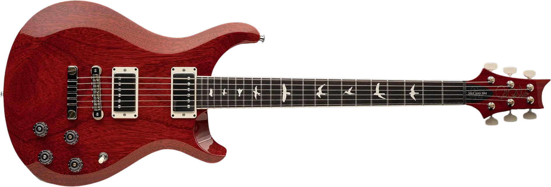 Prs S2 Mccarty 594 Thinline Usa 2h 58/15lt Ht Rw - Vintage Cherry - Guitarra eléctrica de doble corte - Main picture